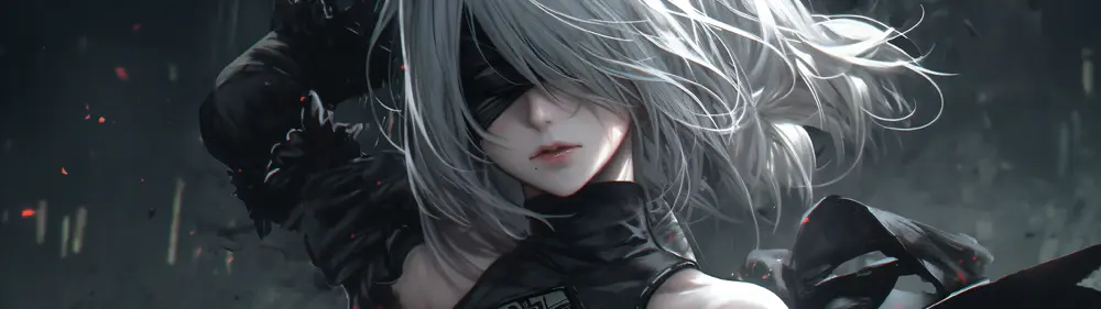 赛博风格 2B 游戏美女5120×1440壁纸