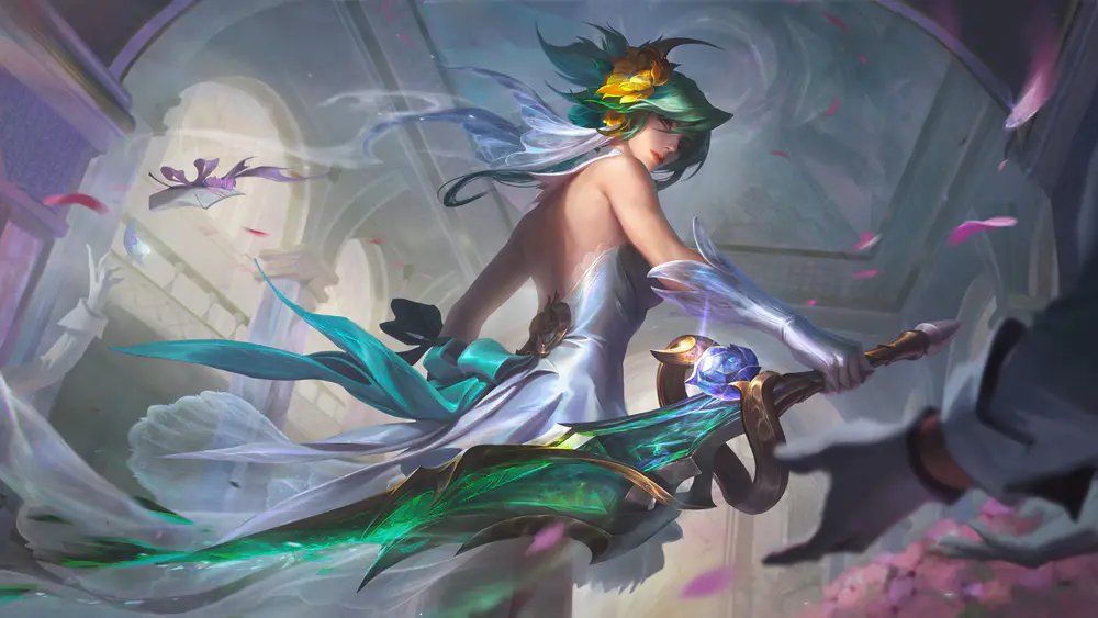 游戏角色 女性 奇幻 武器 飘逸