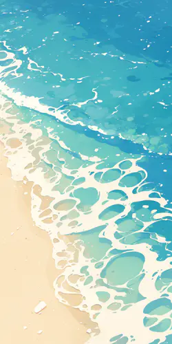 高清动漫海滩手机壁纸