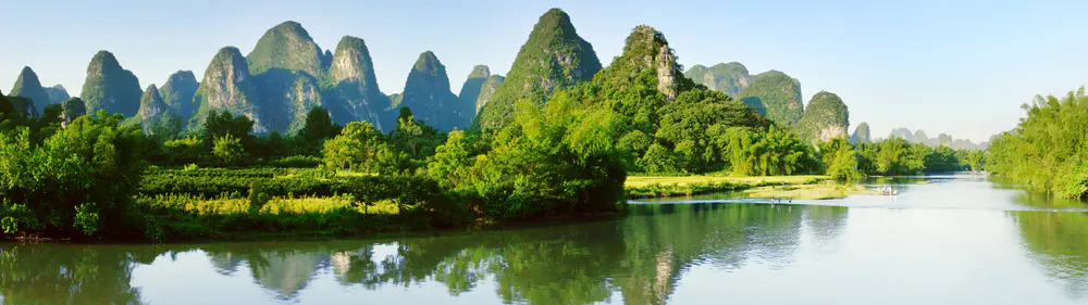 桂林山水全景5120×1440风景壁纸