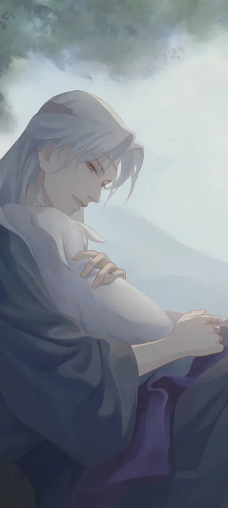 白发古风男子壁纸