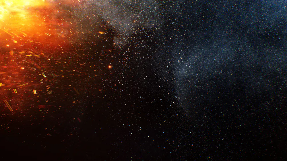 梦幻粒子星空 4k桌面壁纸