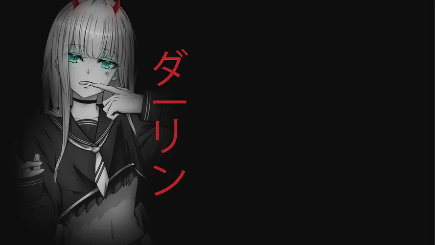 零二动漫女孩 8K高清校服壁纸，DARLING系列精选