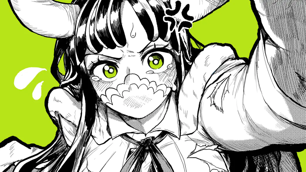 动漫女孩泪水插图 4K高分辨率壁纸