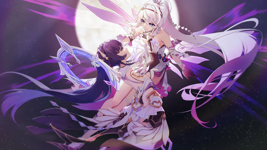长发 动漫 女孩 星眼 4K壁纸