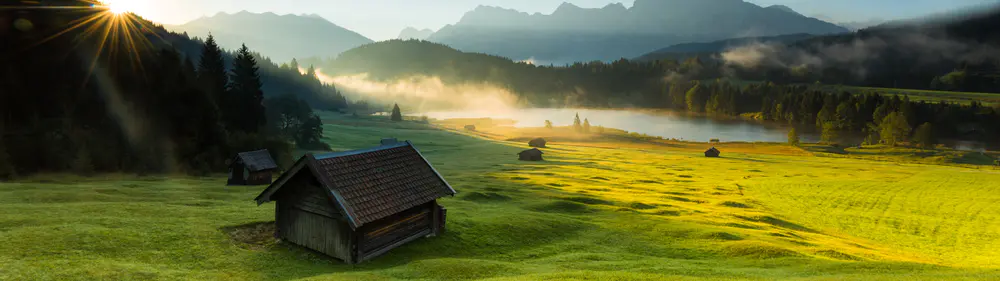 阿尔卑斯山风景5120×1440高清壁纸