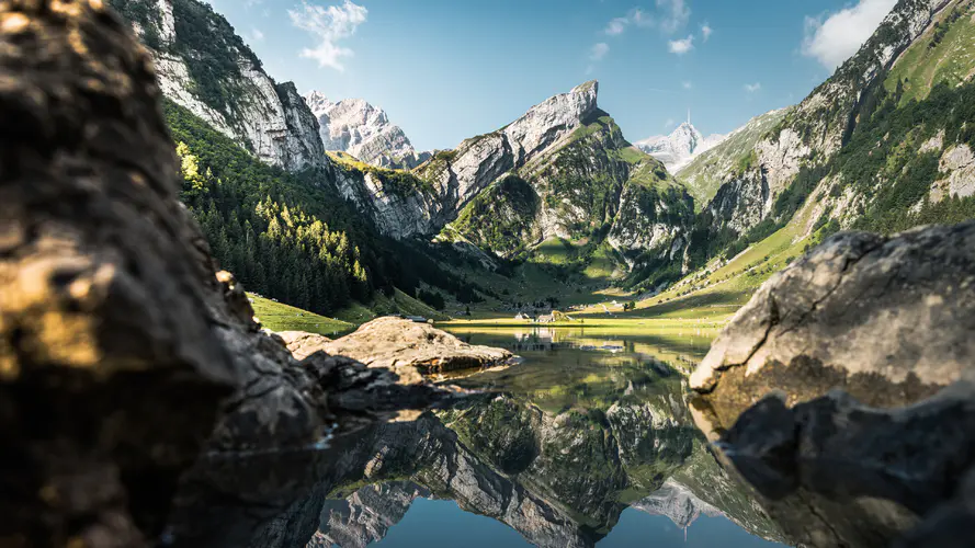 Seealpsee 水资源 自然景观 高地 水道 4K桌面壁纸 3840×2160