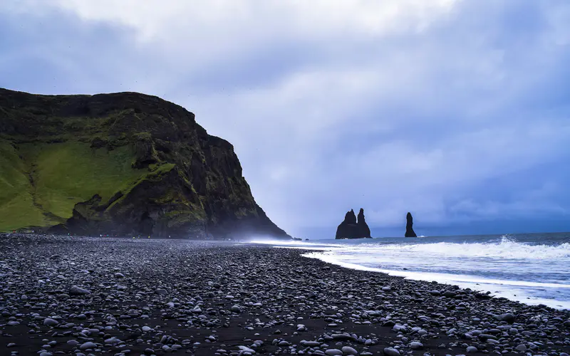 Reynisfjara 海滩 海岸 2022 冰岛 5K桌面壁纸5120×3200 照片