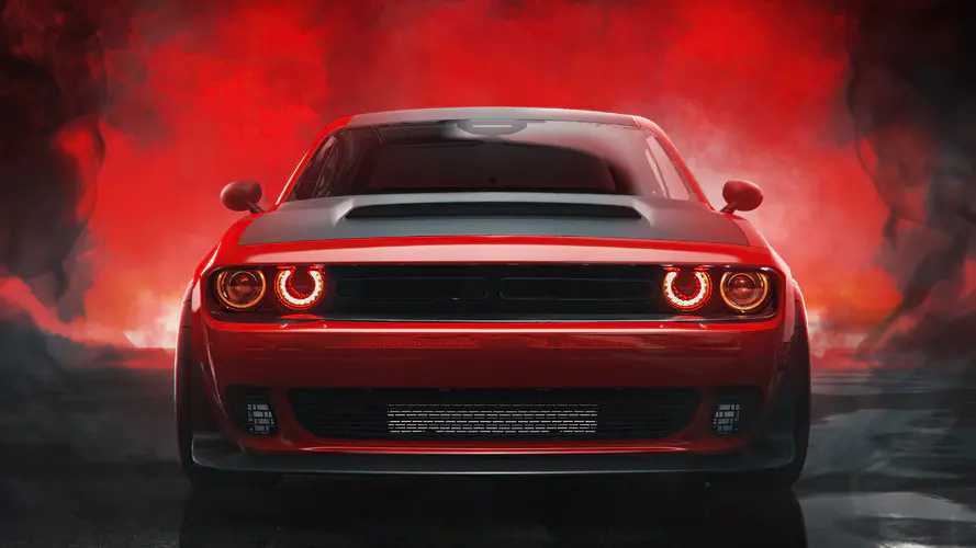 2021 Dodge Challenger Muscle Car 4K桌面壁纸 3840×2160