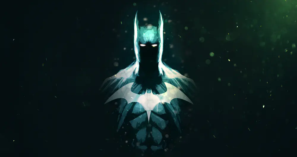 4K蝙蝠侠漫画发光眼睛壁纸 超高清视觉体验