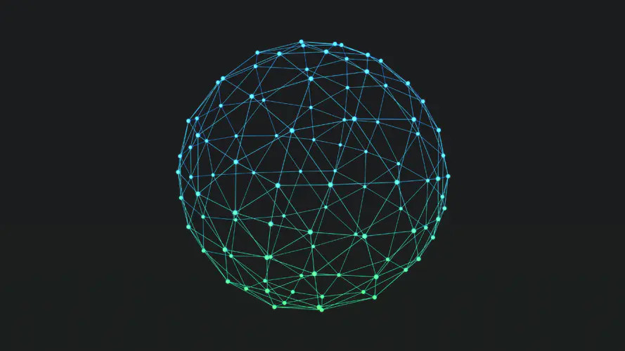 AI艺术创作的4K球体多边形壁纸 现代与科技的完美结合