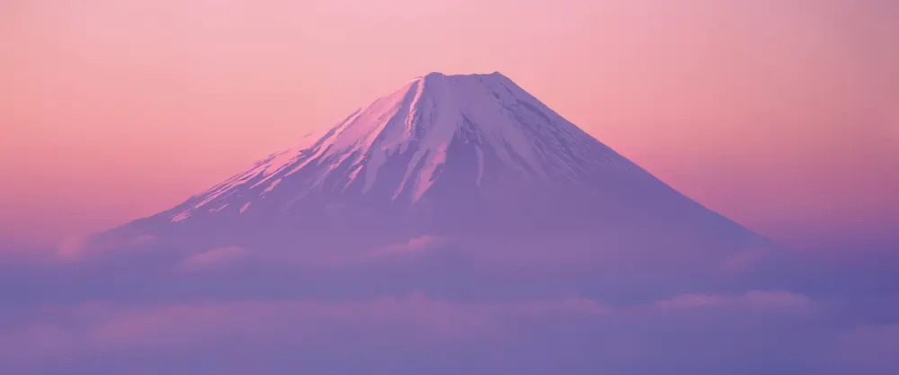 富士山夕照_3840x1600带鱼屏_高清电脑桌面壁纸