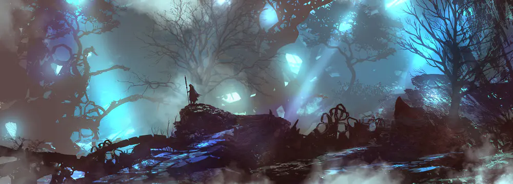 幻想战士 孤独的4K壁纸，邪恶的AI艺术