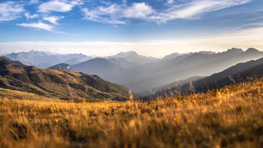 阿尔卑斯山 自然景观 高地 草 木 4K桌面壁纸 3840×2160