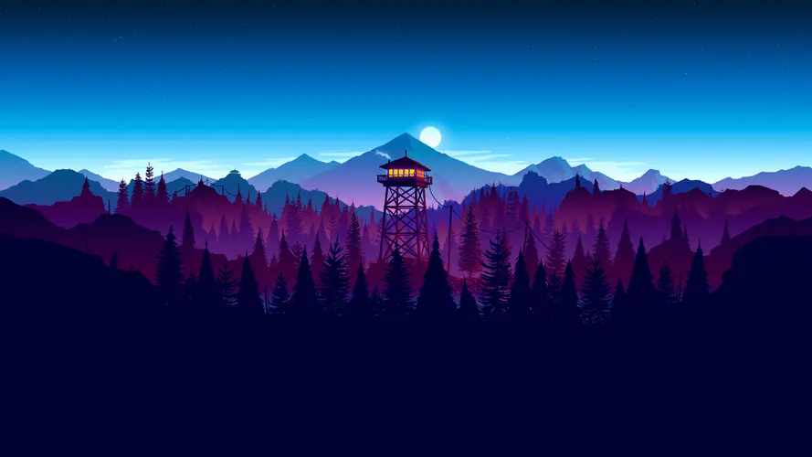 看火人 夜间 Firewatch Mod Night 4k壁纸3840×2160