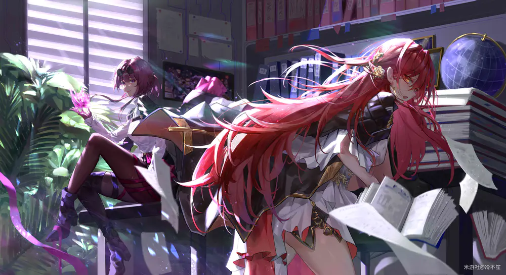 二次元幻想角色艺术-高清动漫游戏壁纸