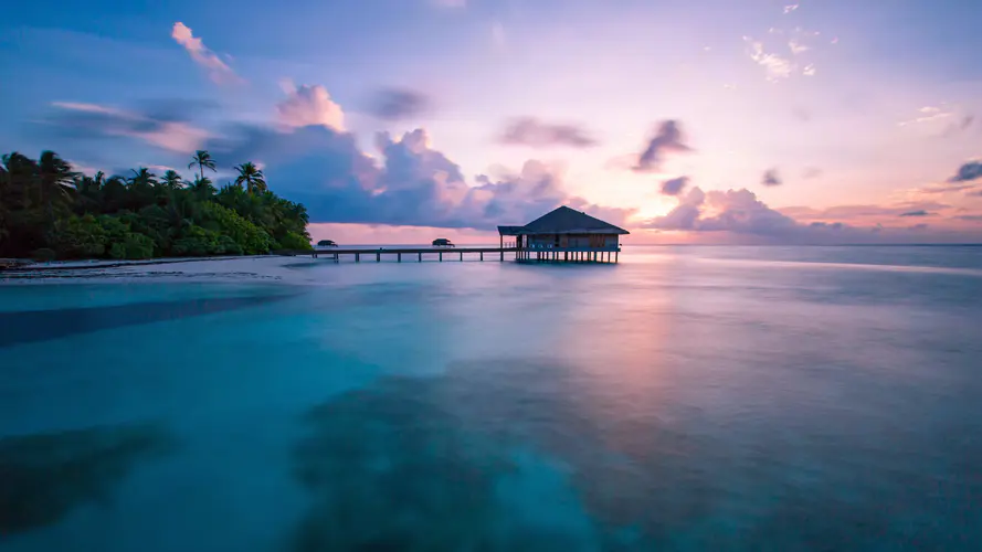 马尔代夫 海洋 大海 性质 热带地区 4K桌面壁纸 3840×2160