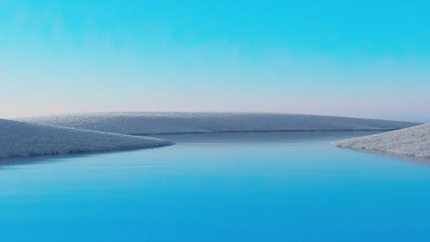 湖水4K壁纸 简单背景，为您的屏幕带来宁静之美