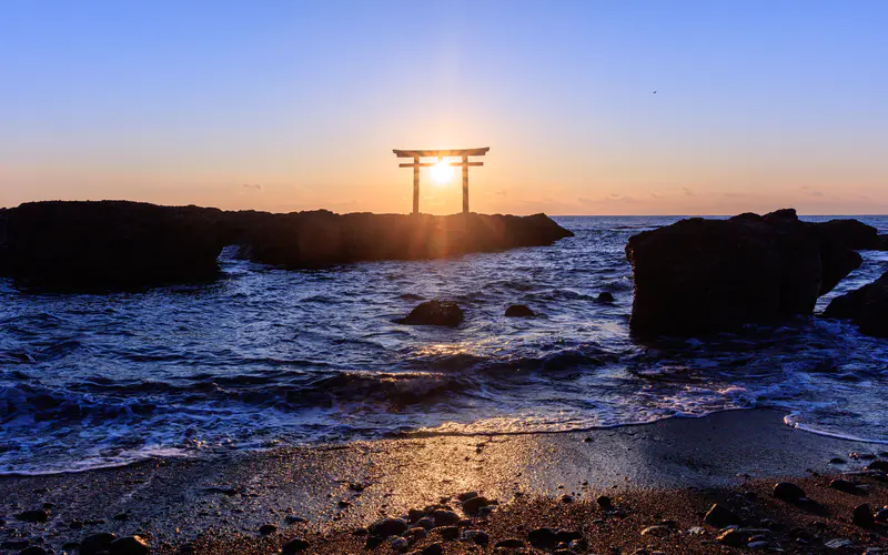 Kamiiso No Torii Ibaraki Oarai 2022 Bing 5K桌面壁纸5120×3200 照片