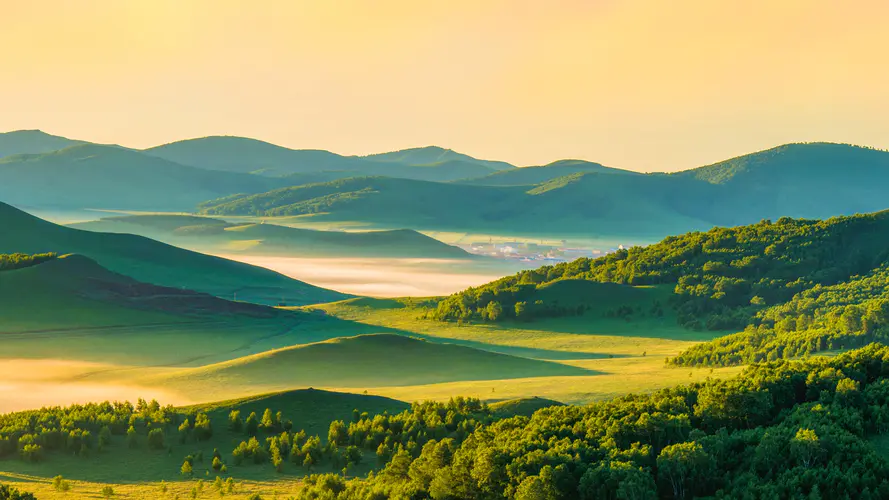 美丽的草原山丘风景iPad平板电脑壁纸