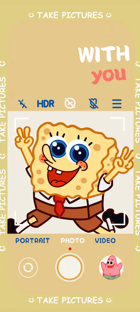 海绵宝宝拍照手机壁纸