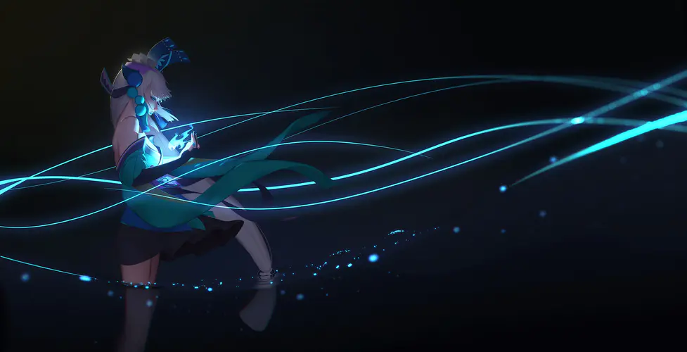 阴阳师 幻光少女灵韵 4k电脑桌面壁纸