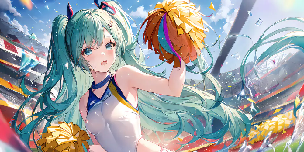 动漫少女啦啦队活力壁纸