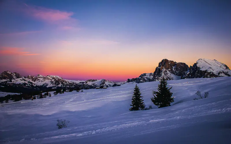 阿尔卑斯山 雪山 山峰 日落 瑞士 5K桌面壁纸5120×3200