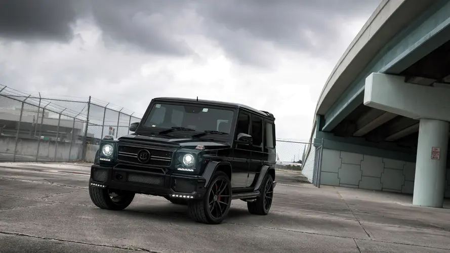 Brabus 汽车轮胎 轮胎 梅赛德斯-奔驰g级 梅赛德斯-奔驰AMG G63 6×6 4K桌面壁纸 3840×2160