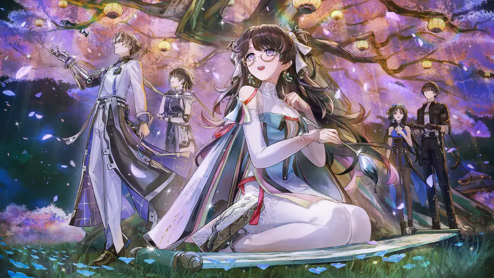 4K壁纸 梦幻游戏世界，女孩与流浪者的快乐时刻