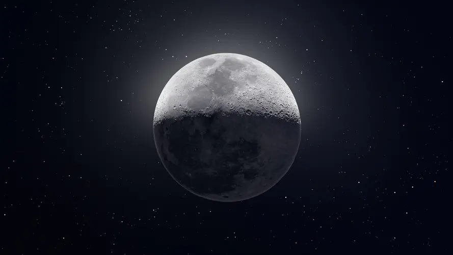 高清月亮天空太空壁纸 探索宇宙之美