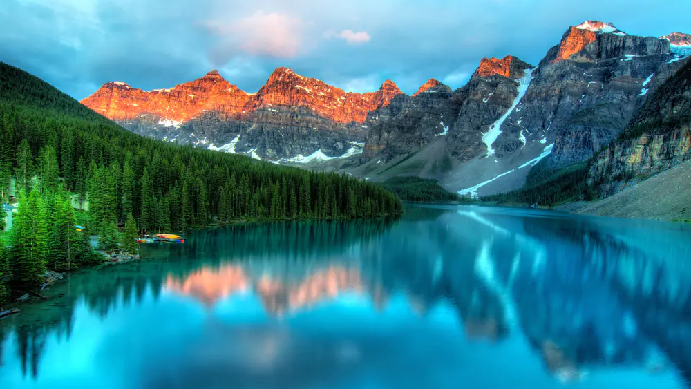 自然 山脉 湖泊 倒影 4K壁纸