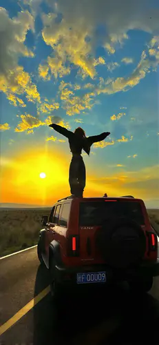 高清夕阳云彩自然风景4K壁纸