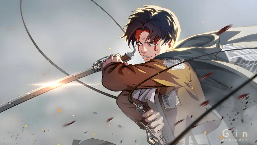 动画片 攻击的巨人 eren yeager 笠阿克曼 套 4K桌面壁纸 3840×2160