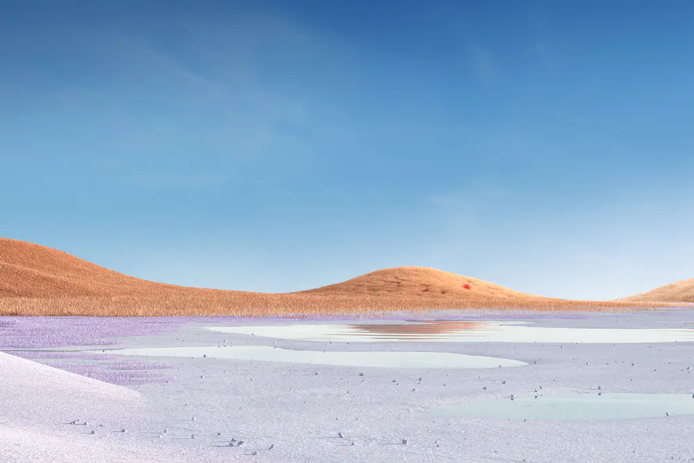 4K高清横向微软视窗壁纸 自然风景与蓝天的完美融合