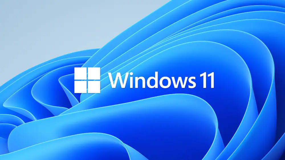 极简主义Windows 11操作系统徽标AI艺术电脑壁纸4K高清
