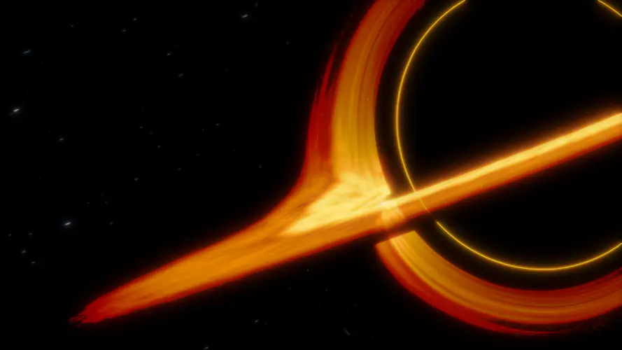 AI艺术创作的黑洞与恒星空间宇宙4K壁纸