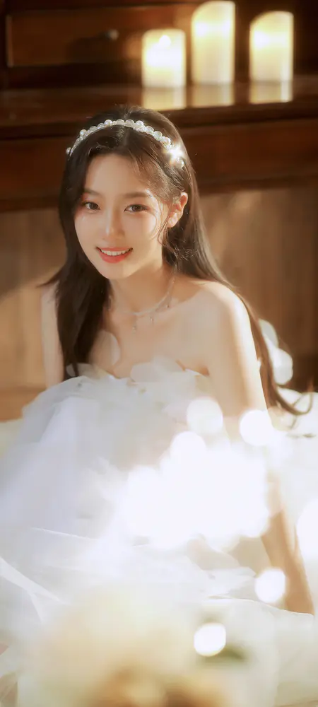 温柔珍珠少女唯美壁纸