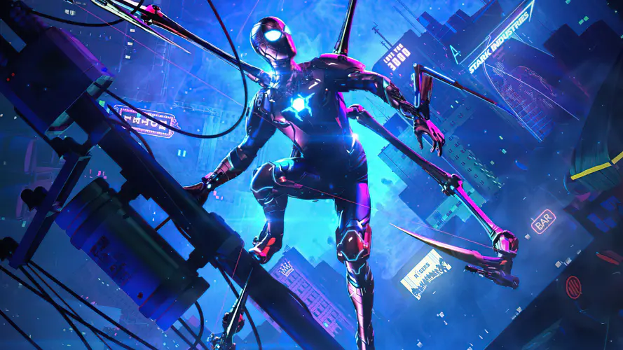 Spider Verse Into The Cyberpunk 4K桌面壁纸 3840×2160