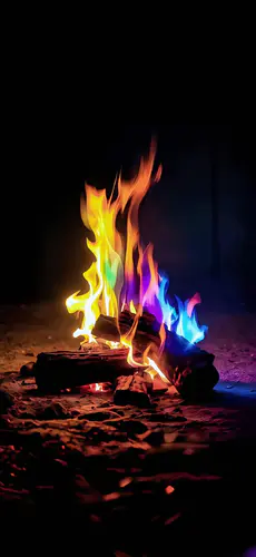 彩色火焰手机高清壁纸