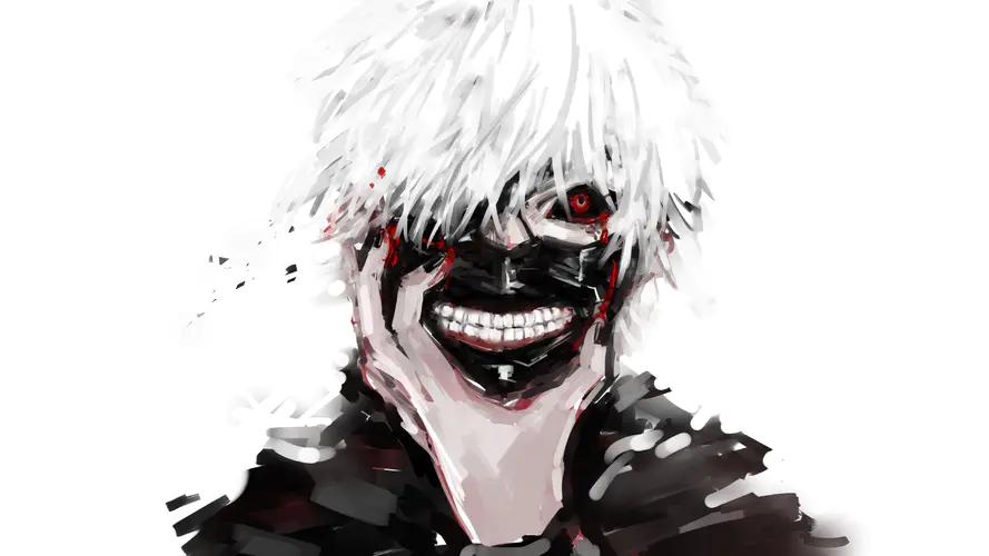 肯kaneki 东京食尸鬼 超级大 神秘的生物 雾岛Touka 4K桌面壁纸 3840×2160