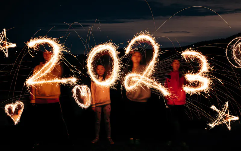 烟花 加拿大 海湾群岛 2023 新年 5K桌面壁纸5120×3200