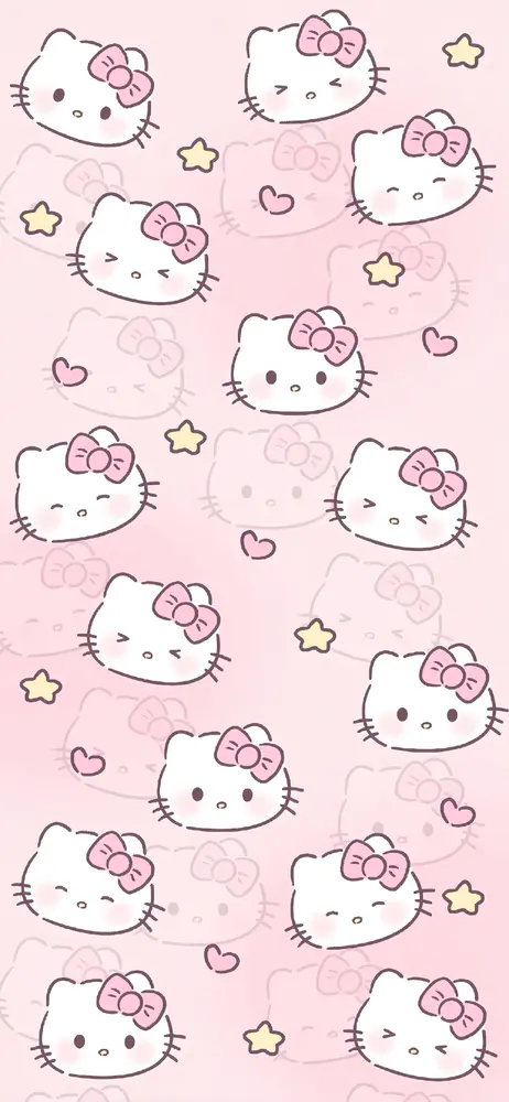 可爱凯蒂猫壁纸粉色卡通背景