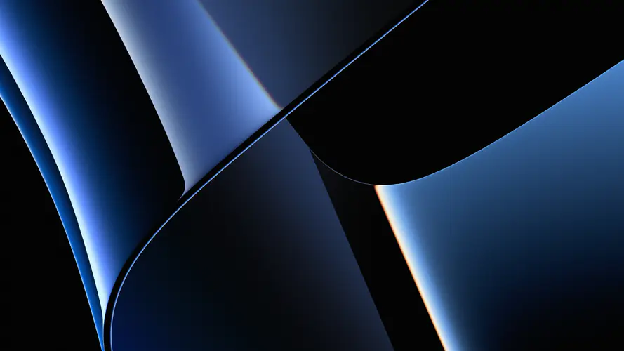 New 2021 MacBook Pro (Chroma-Blu Dark) Stock Wallpaper in Ultra HD 4K桌面壁纸 3840×2160