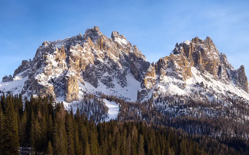 雪山 冬季 卡迪尼 贝卢诺省 意大利 5K桌面壁纸5120×3200